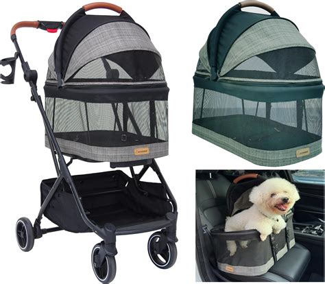 Amazon.com: Pet Stroller with Detachable Carrier - Ideal for Small to ...
