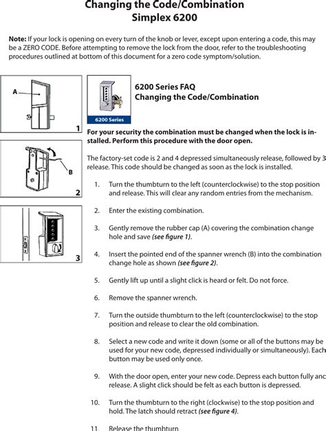 Image result for Kaba Simplex Lock Change Code