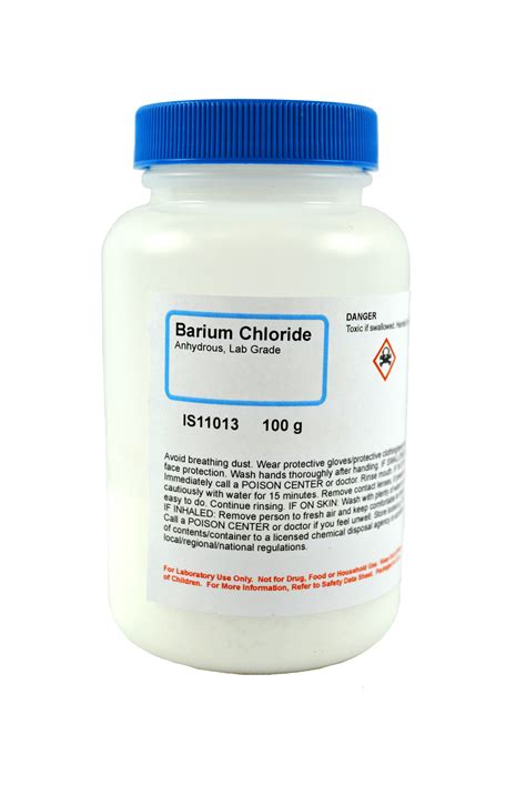 Barium Chloride Anhydrous, Lab Grade, 100 g - Nebraska Scientific