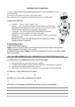 Worksheet for Introduction to Robot 的图像结果