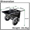 BUILDFORCE 1PC Double Wheel Barrow Trolley for Constructions | Monkey ...