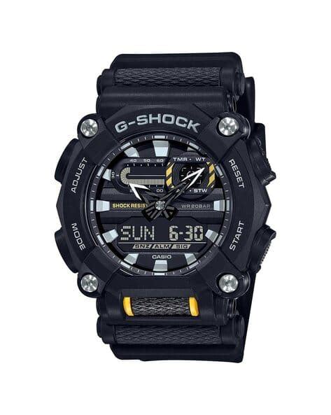 Men G1057 G-Shock GA-900-1ADR Black Analog-Digital Dial Black Resin ...