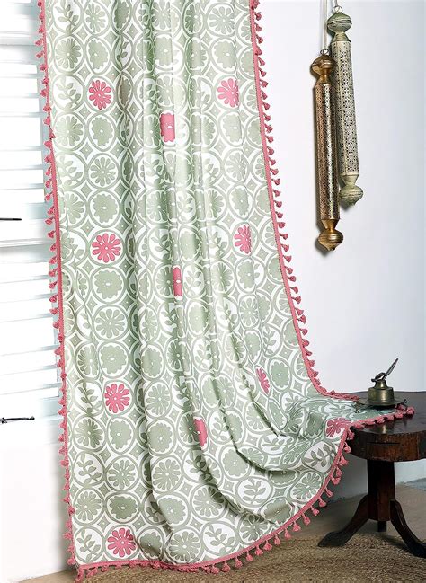 Buy Tranquebar Curtain Co. Window Curtains 5 Feet, 60-65% Room ...