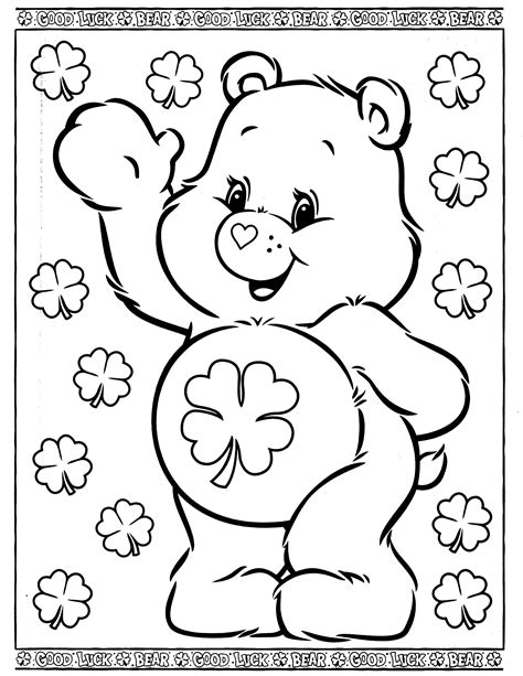Free Printable Care Bear Coloring Pages