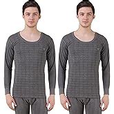 Buy HAP Men's Kings Dark grey Quilted Thermal Top/Sleeveless/Mega Top ...
