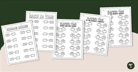 Image result for Elapsed Time Problem Worksheet