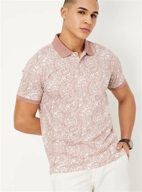 Buy Men Slim Fit Printed Polo T-shirt Online at just Rs. 699.0 ...