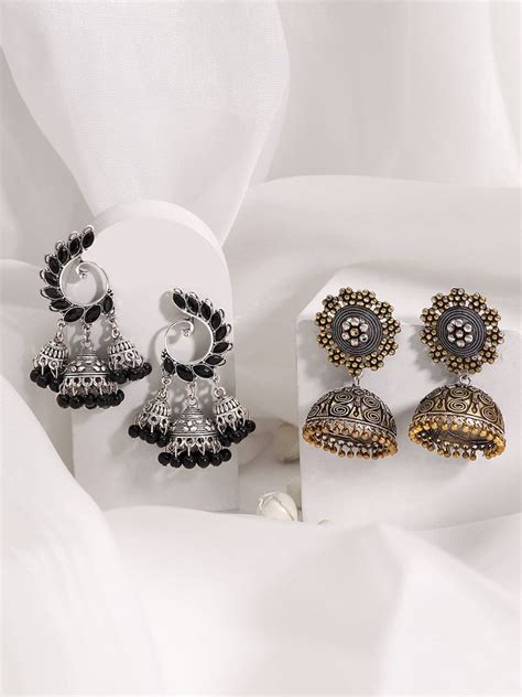 Shop Exquisite Collection of Gold Plated Jhumka Earrings – Rubans
