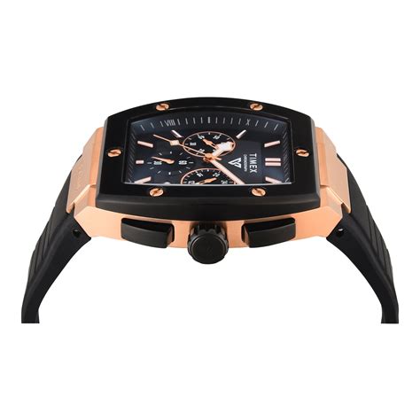 TIMEX Vector Men Black Rectangle Chronograph Dial Analog Watch - TWEG2