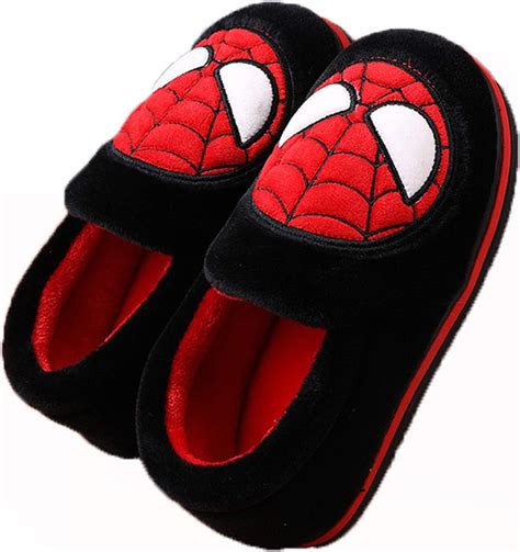 Spiderman Children's Cotton Slippers Winter Boys Home Slippers Indoor ...