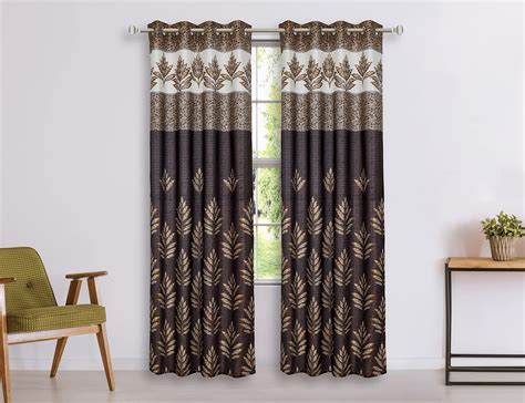 Buy Home Sizzler 4 Piece Elegant Panel Eyelet Polyester Door Curtains ...
