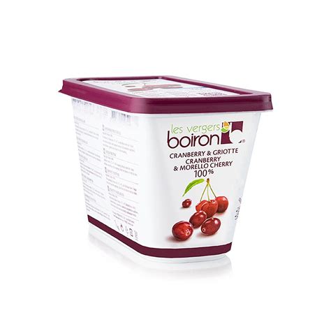 Boiron sour cherry and cranberry puree, unsweetened, (Griotte ...