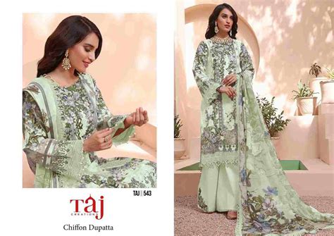 TAJ HIT DESIGN 543 BY TAJ CREATION BEAUTIFUL PAKISTANI SUITS COLORFUL ...