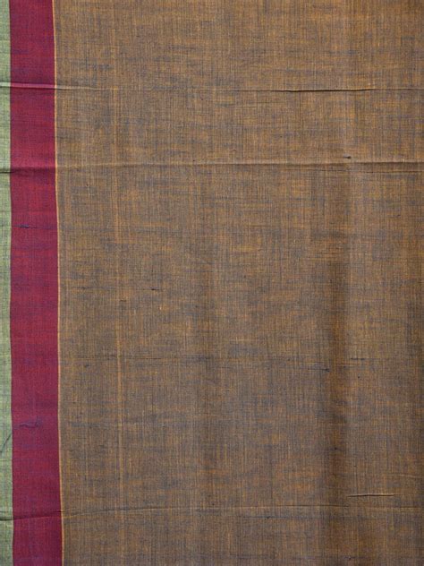 Yellow and Blue Venkatagiri Cotton Plain Saree with Strips Pallu and G ...