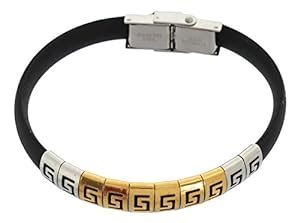 Buy Sanaa Creations Rubber Bracelet for Men (1MB650) at Amazon.in