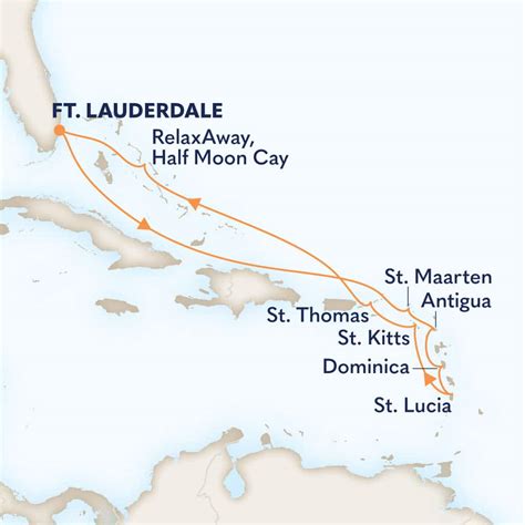 11-DAY EASTERN CARIBBEAN: WINDWARD & LEEWARD ISLANDS Cruise Itinerary ...