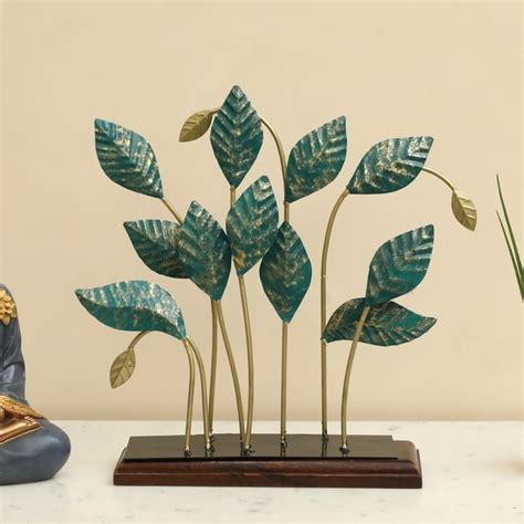Buy VEDAS Mystical India Lukas Metal Leaf Table Accent from Vedas at ...