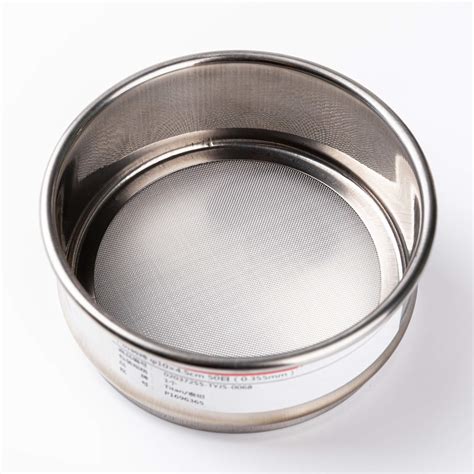 Stainless Steel Lab Sieve φ10×4.5cm 50 Mesh (0.355mm) Standard Test ...