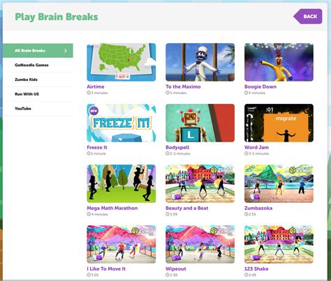 go noodle brain breaks for kids | Gonoodle, Classroom videos, Classroom