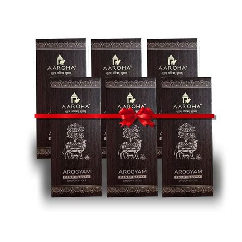 AAROHA Arogyam Panchgavya Dhoop Sticks – Natural & Aromatic Sandal ...