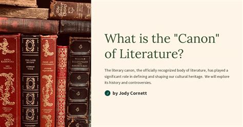 What is the "Canon" of Literature?