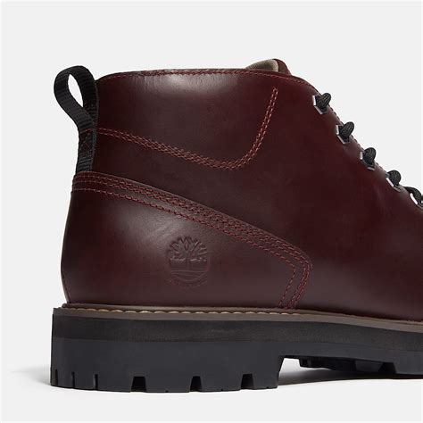 Britton Road Waterproof Chukka Boot for Men in Burgundy