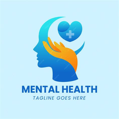 Premium Vector | Mental health logo design template