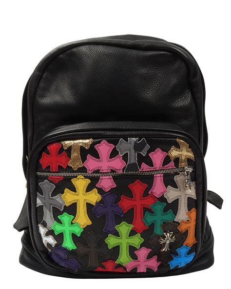 Chrome Hearts Leather Multicolor Cross Patch Backpack – Justin Reed