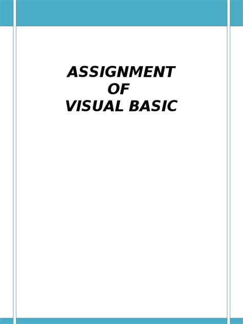 Image result for Visual Basic Tutorial PDF Examinations
