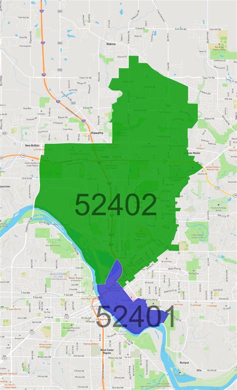 Zip Codes in Cedar Rapids - AtlasBig.com