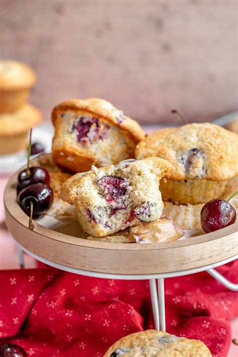 Cherry Muffins Recipe - Dinner, then Dessert