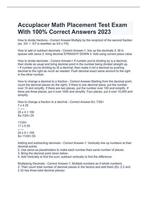 Image result for Accuplacer Math Test