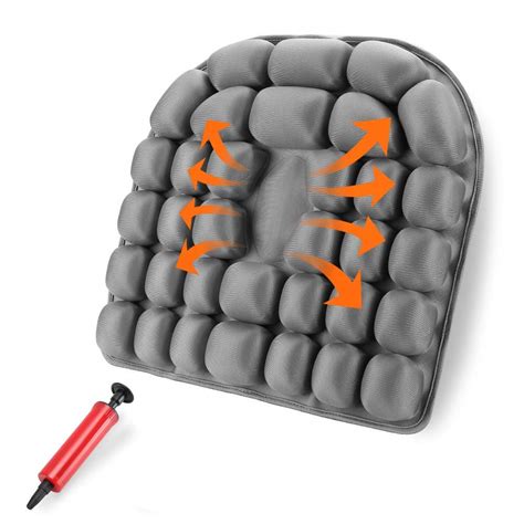 Buy SUNFICON Inflatable Hemorrhoid Cushion Air Seat Cushion Lower Back ...