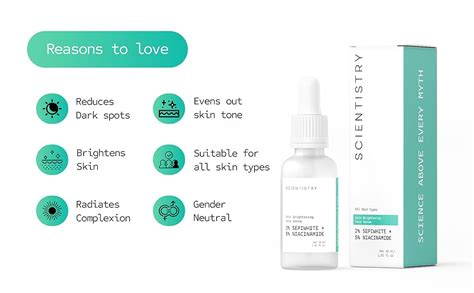 Scientistry Skin Brightening Face Serum With 2% Sepiwhite & 5% ...