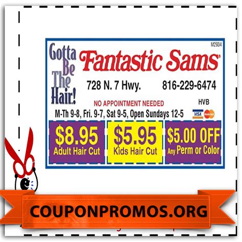 Printable Fantastic Sams Coupons