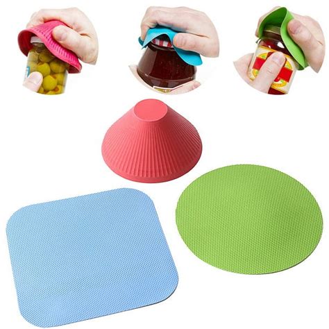 Leaveforme 3 Pcs Durable Rubber Jar Openers, Non-Slip Multi-Purpose ...