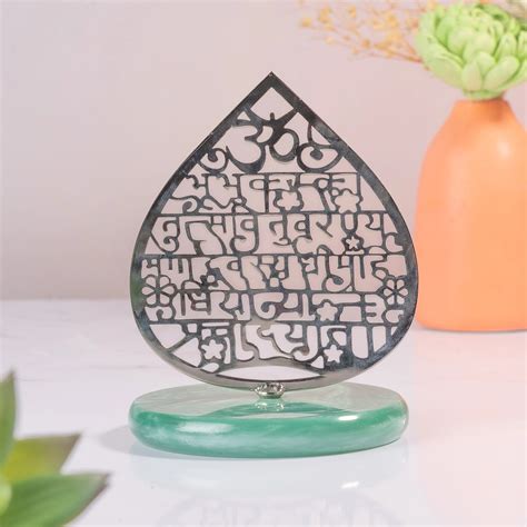 Buy Leaf Gayatri Mantra Decor Statue - Spiritual Home Accent | The ...