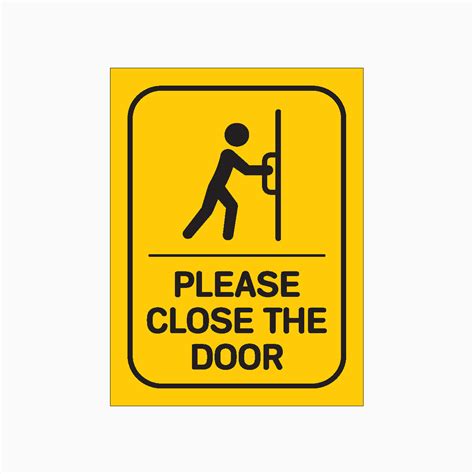 PLEASE CLOSE THE DOOR SIGN – Get signs