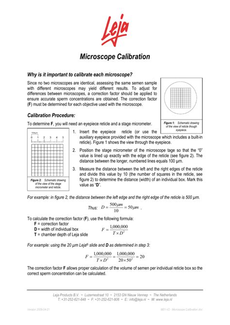 Image result for Free Science Lessons How Microscope Can Be Calibrated