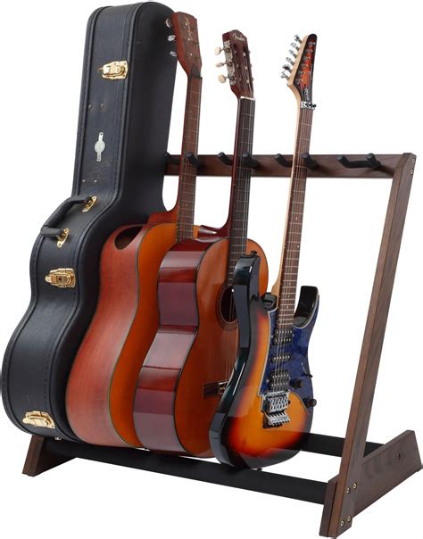Amazon.com: Nefelibata Multi-Purpose Guitar Stand 5 Stands Wooden ...