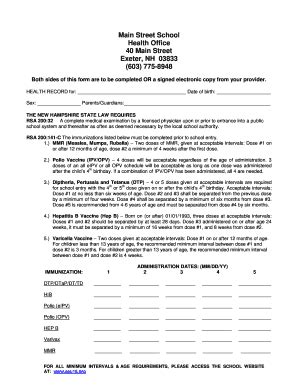 Fillable Online sau16 Physicians Report of School Health Examination ...