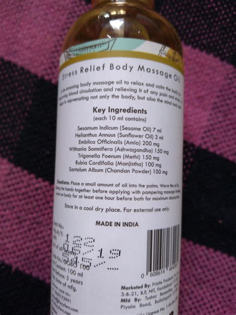 Fizzy Fern Body Massage Oil For Stress Relief With Indian Gooseberry ...