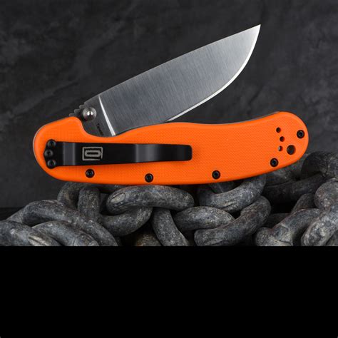 Ontario RAT 1 D2 Orange Folding Knife