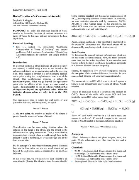 Image result for Back Titration Tutorial
