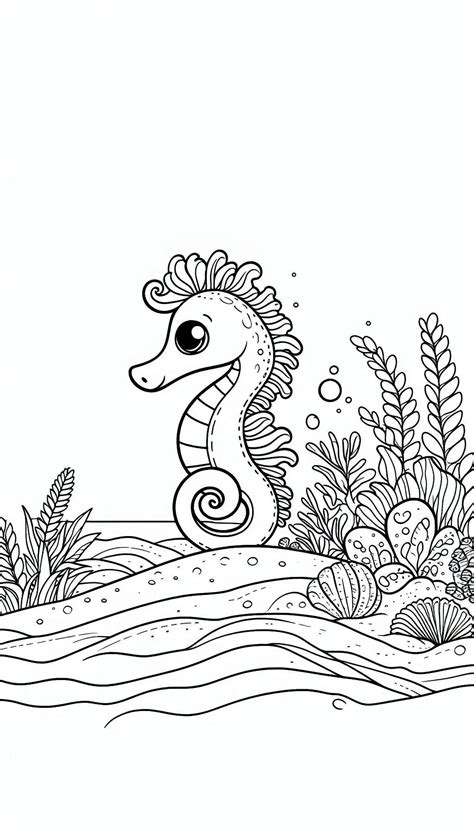18 Seahorse Coloring Pages | Free PDF Printables - KDCcoloring