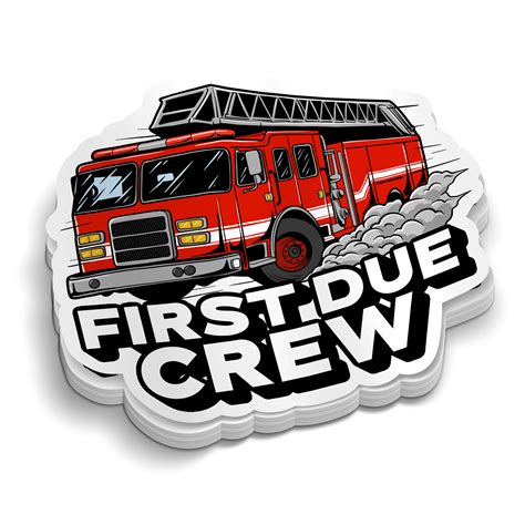 First Due Crew | Firefighter Stickers