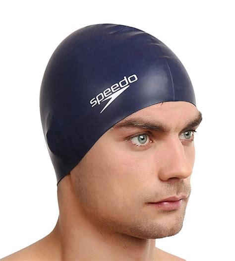 Buy Speedo Flat Silicon Swim Caps Navy Online | Speedo India