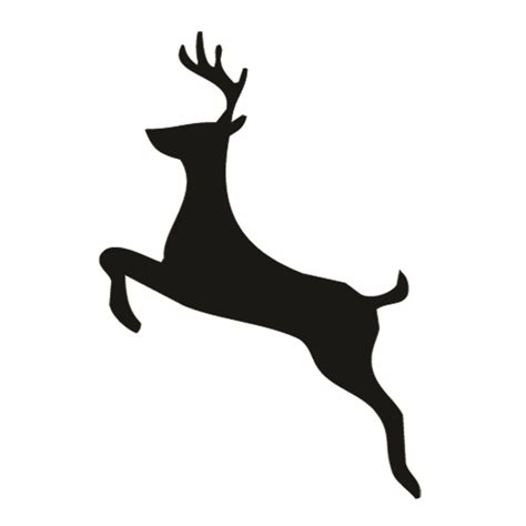 Reindeer Silhouette Stencil 04 | Free Stencil Gallery