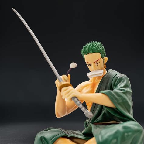 Buy Zoro Sitting Pose with Katana on Desk One Anime Piece Sitting Pose ...