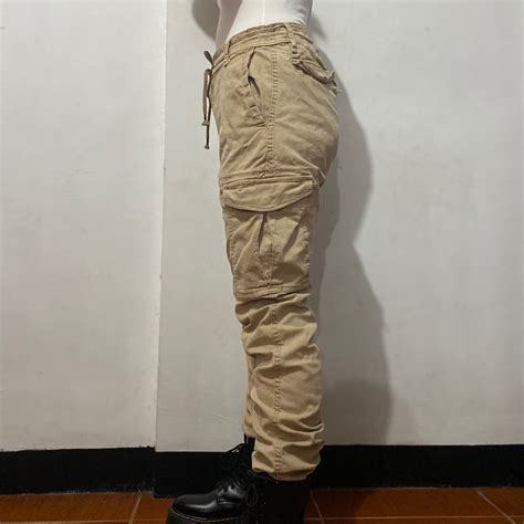 Khaki Cargo Pants, Women's Fashion, Bottoms, Jeans on Carousell